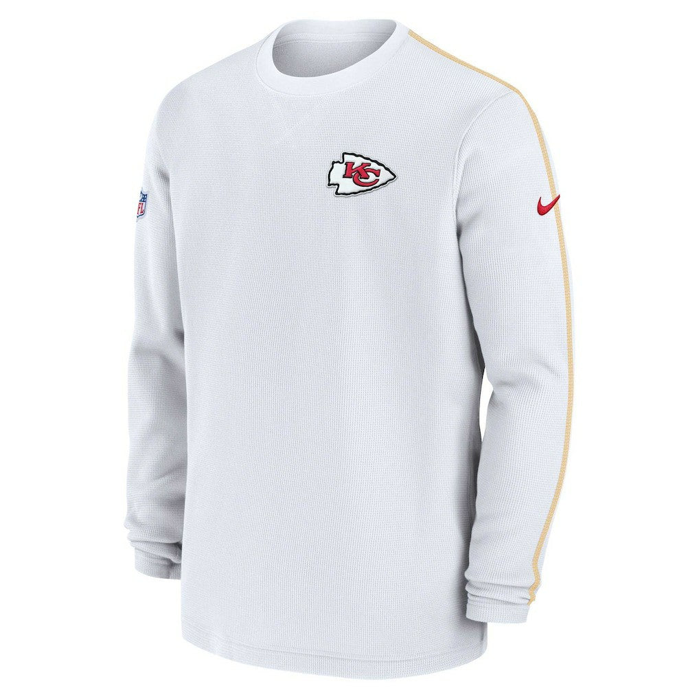 Nike Kansas City Chiefs 2024 Sideline Coaches Long Sleeve Top White