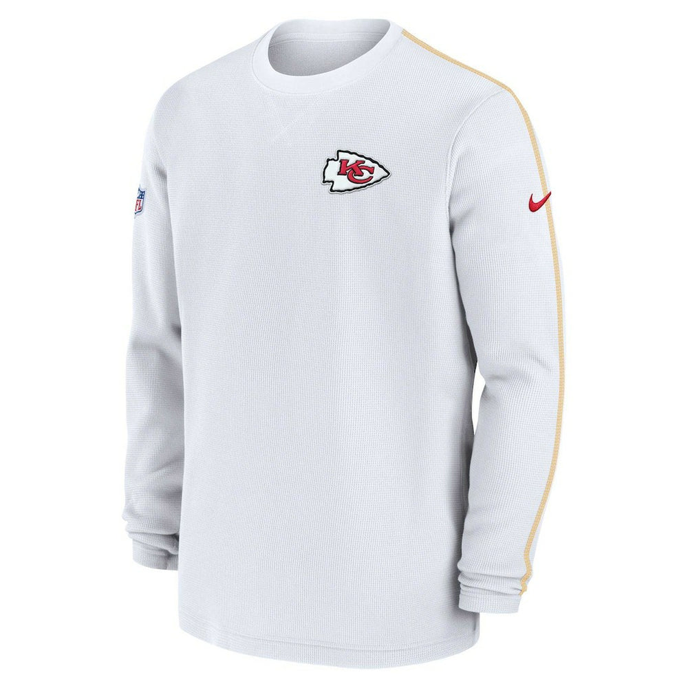 Nike Kansas City Chiefs 2024 Sideline Coaches Long Sleeve Top White