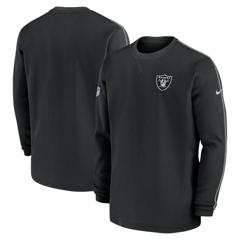 Nike Las Vegas Raiders 2024 Sideline Coaches Long Sleeve Top Black