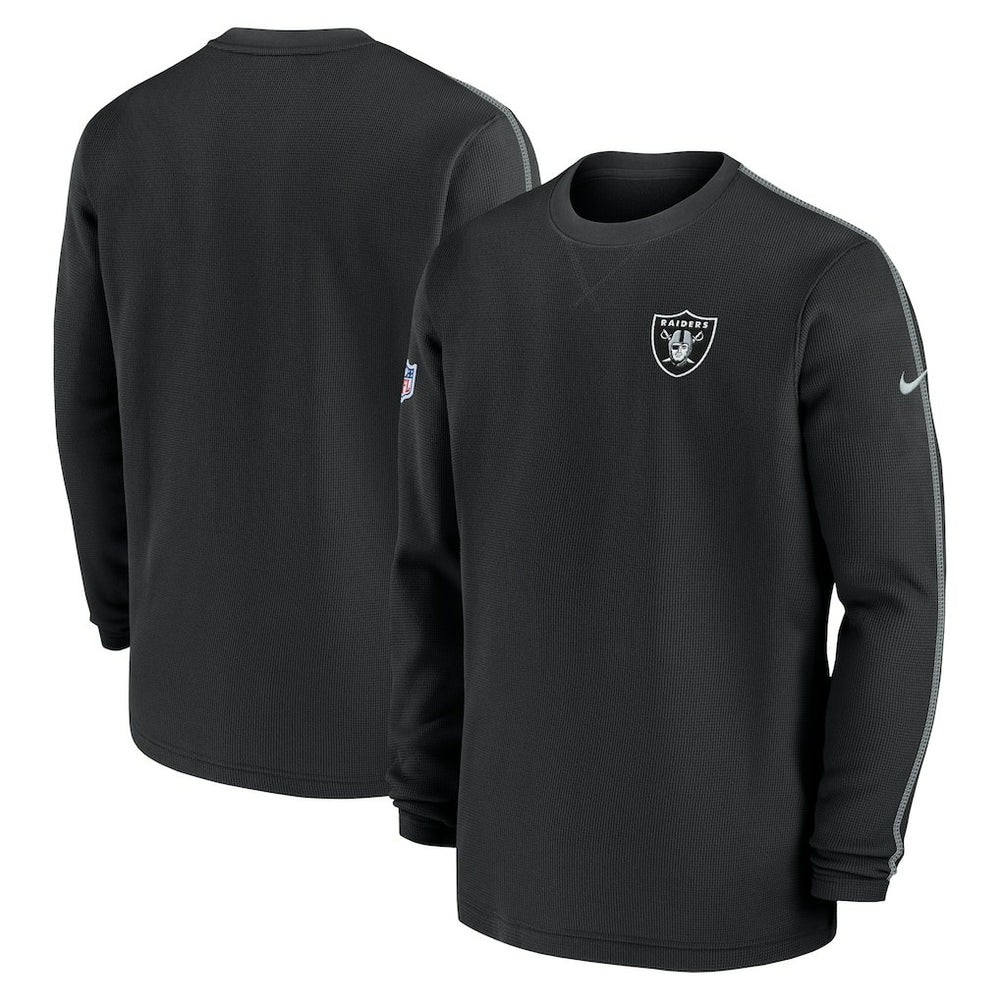 Nike Las Vegas Raiders 2024 Sideline Coaches Long Sleeve Top Black