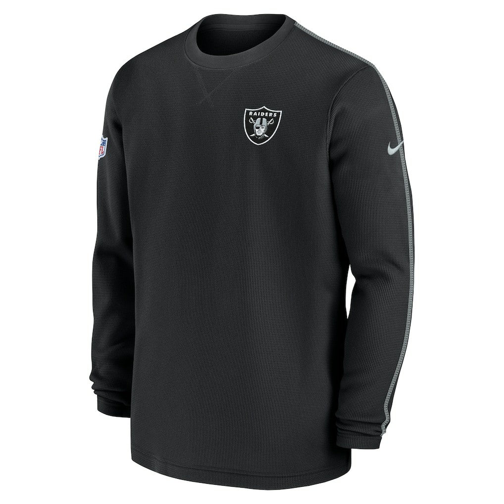 Nike Las Vegas Raiders 2024 Sideline Coaches Long Sleeve Top Black
