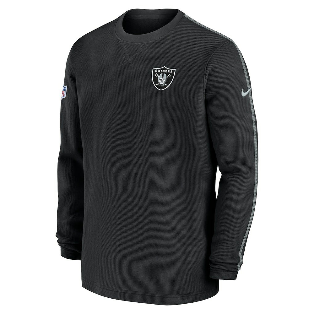 Nike Las Vegas Raiders 2024 Sideline Coaches Long Sleeve Top Black