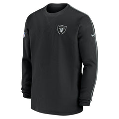 Nike Las Vegas Raiders 2024 Sideline Coaches Long Sleeve Top Black