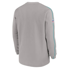 Nike Miami Dolphins 2024 Sideline Coaches Long Sleeve Top Gray