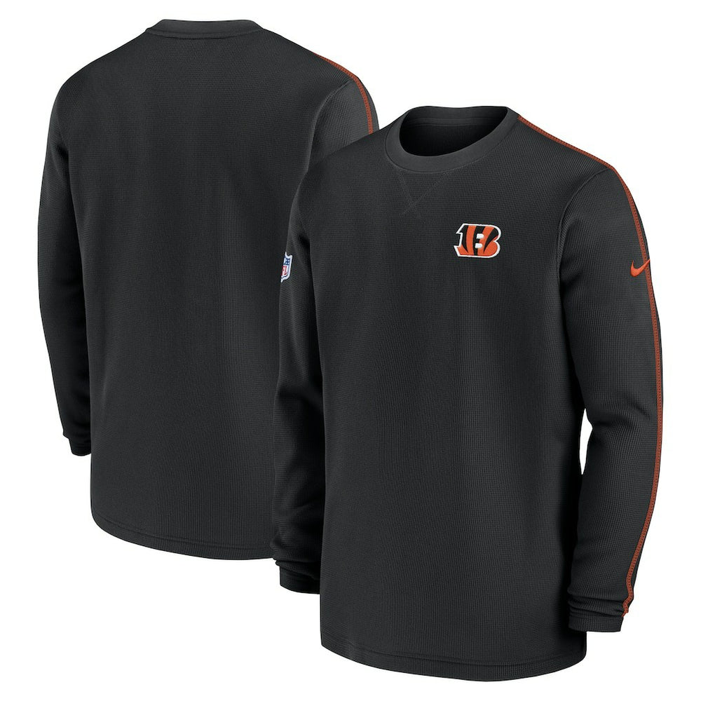 Nike Cincinnati Bengals 2024 Sideline Coaches Long Sleeve Top Black