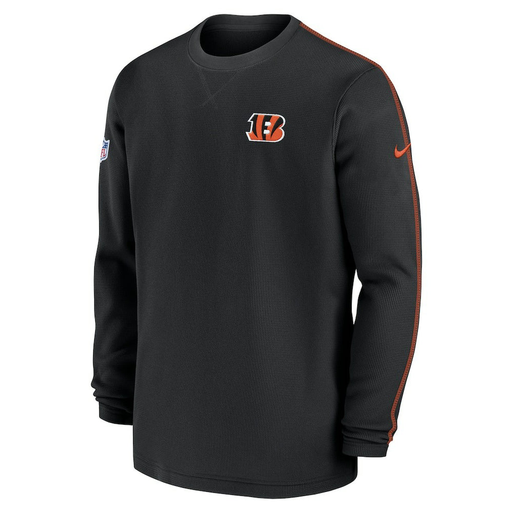 Nike Cincinnati Bengals 2024 Sideline Coaches Long Sleeve Top Black
