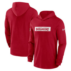 Nike Tampa Bay Buccaneers 2024/25 Sideline Performance Long Sleeve Hoodie T-Shirt Red