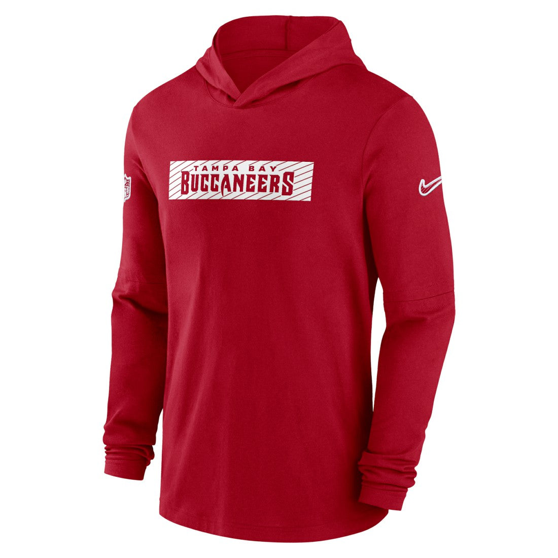 Nike Tampa Bay Buccaneers 2024/25 Sideline Performance Long Sleeve Hoodie T-Shirt Red