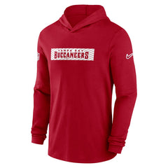 Nike Tampa Bay Buccaneers 2024/25 Sideline Performance Long Sleeve Hoodie T-Shirt Red