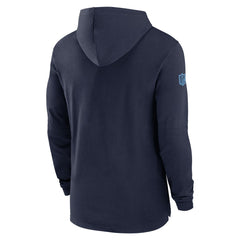 Nike Tennessee Titans 2024/25 Sideline Performance Long Sleeve Hoodie T-Shirt Navy