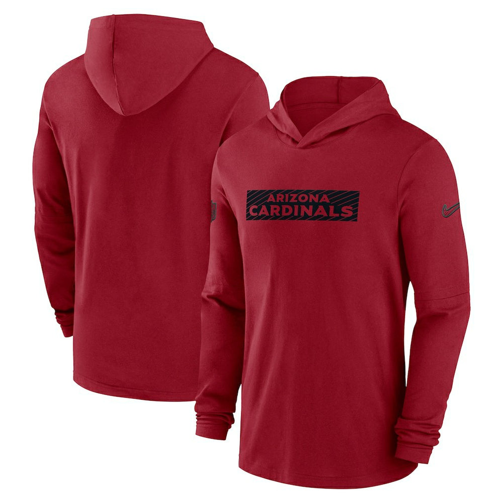 Nike Arizona Cardinals 2024/25 Sideline Performance Long Sleeve Hoodie T-Shirt Cardinal