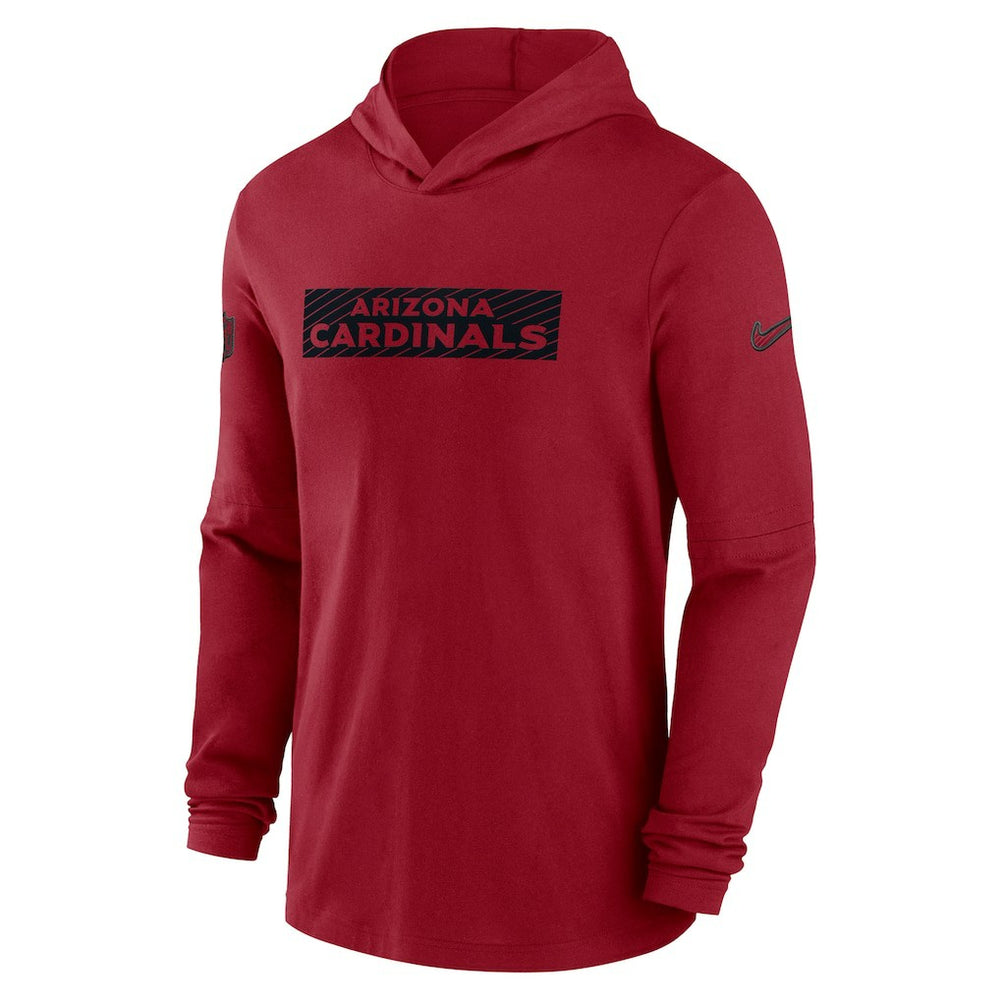 Nike Arizona Cardinals 2024/25 Sideline Performance Long Sleeve Hoodie T-Shirt Cardinal