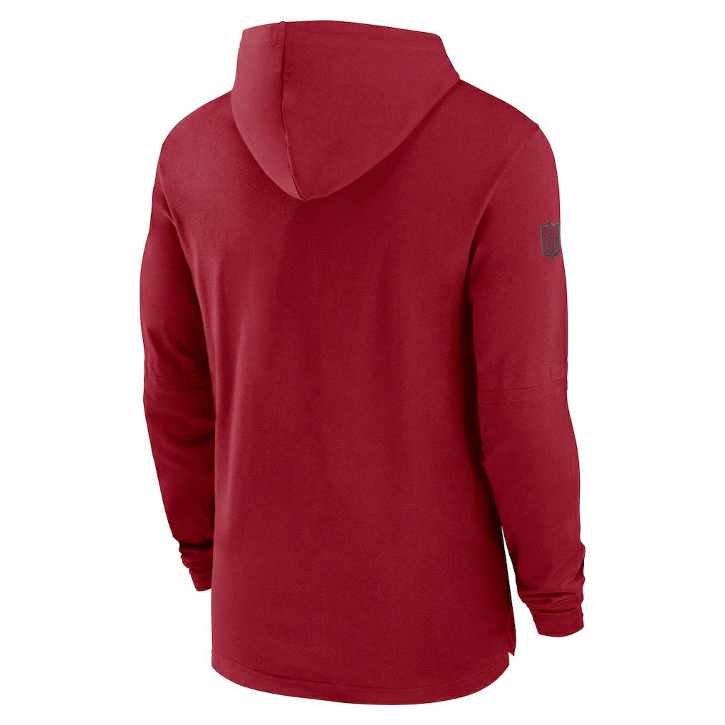 Nike Arizona Cardinals 2024/25 Sideline Performance Long Sleeve Hoodie T-Shirt Cardinal