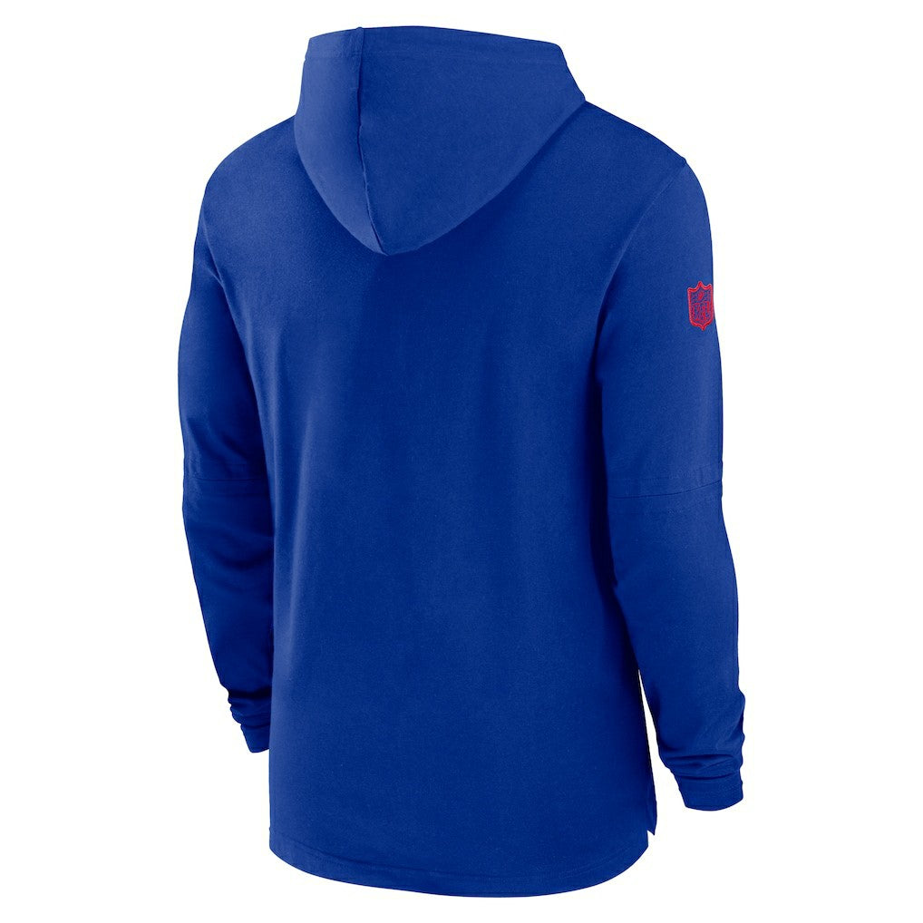 Nike Buffalo Bills 2024/25 Sideline Performance Long Sleeve Hoodie T-Shirt Royal