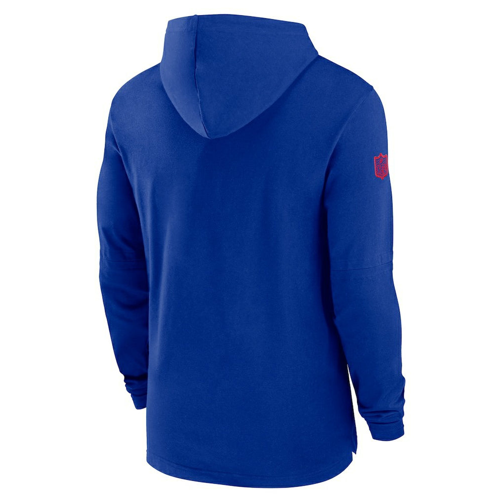 Nike Buffalo Bills 2024/25 Sideline Performance Long Sleeve Hoodie T-Shirt Royal