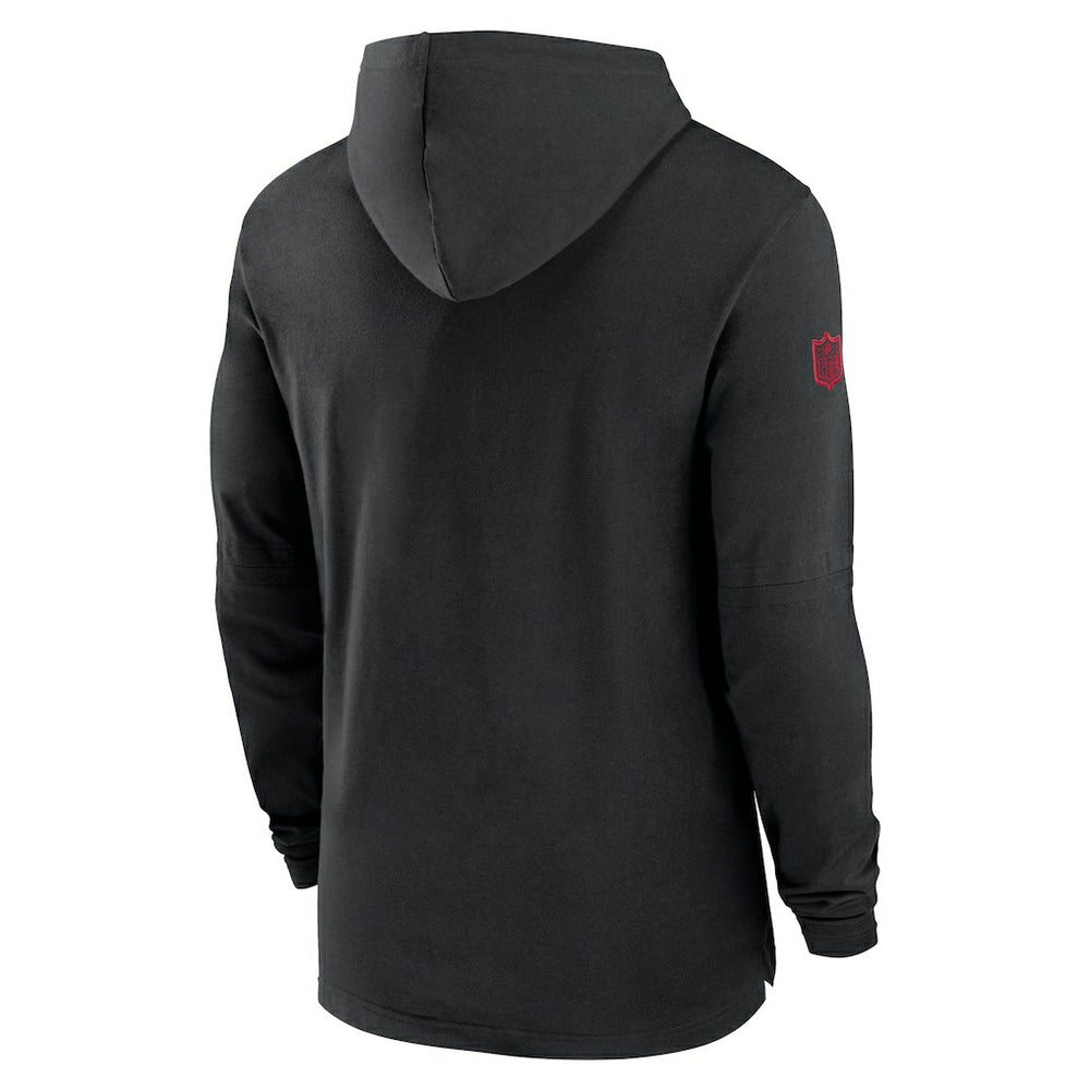 Nike Atlanta Falcons 2024/25 Sideline Performance Long Sleeve Hoodie T-Shirt Black