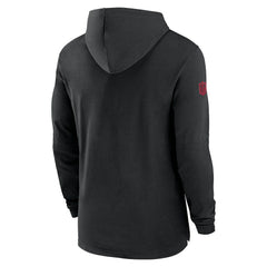 Nike Atlanta Falcons 2024/25 Sideline Performance Long Sleeve Hoodie T-Shirt Black