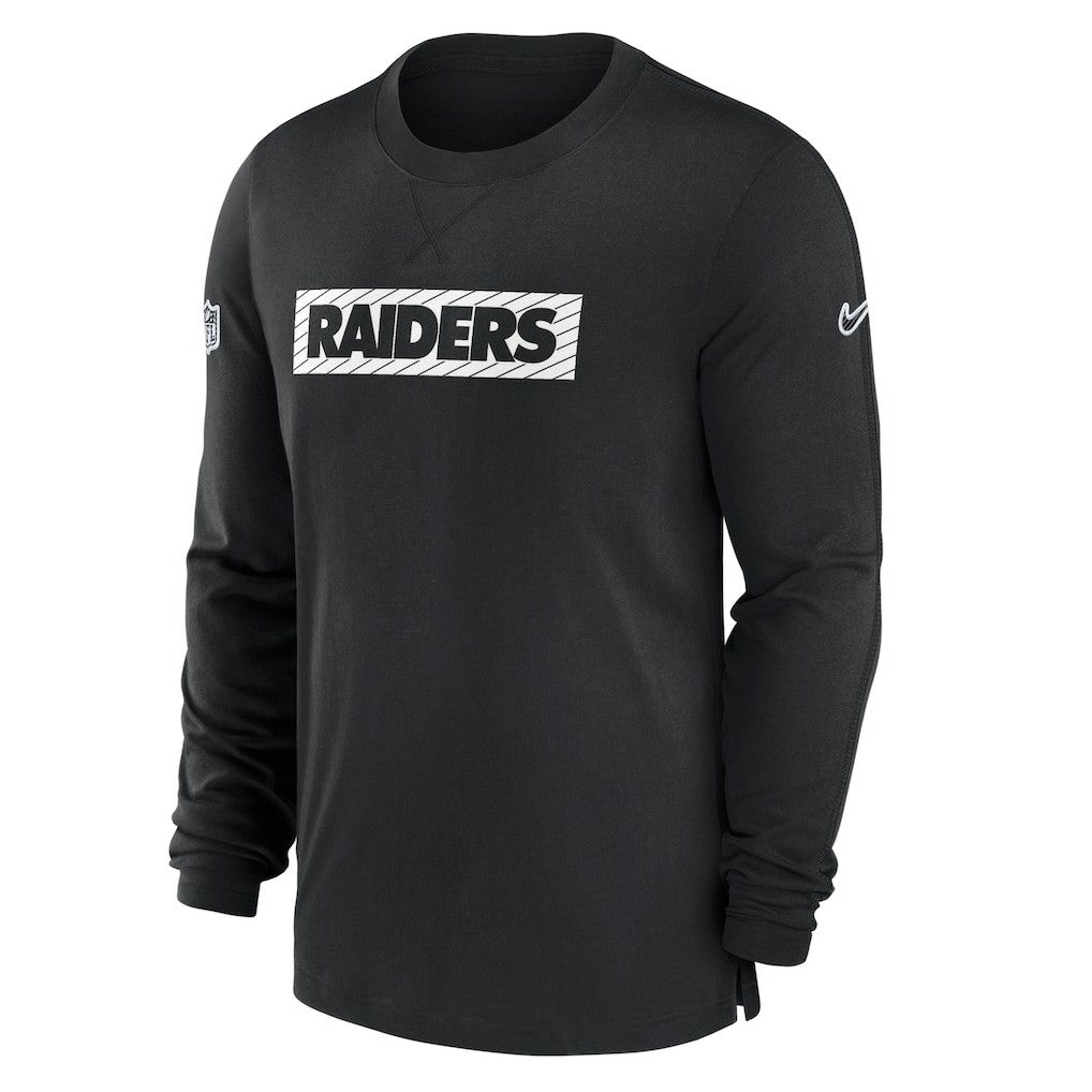 Nike Las Vegas Raiders Sideline Player Performance Long Sleeve T-Shirt Black