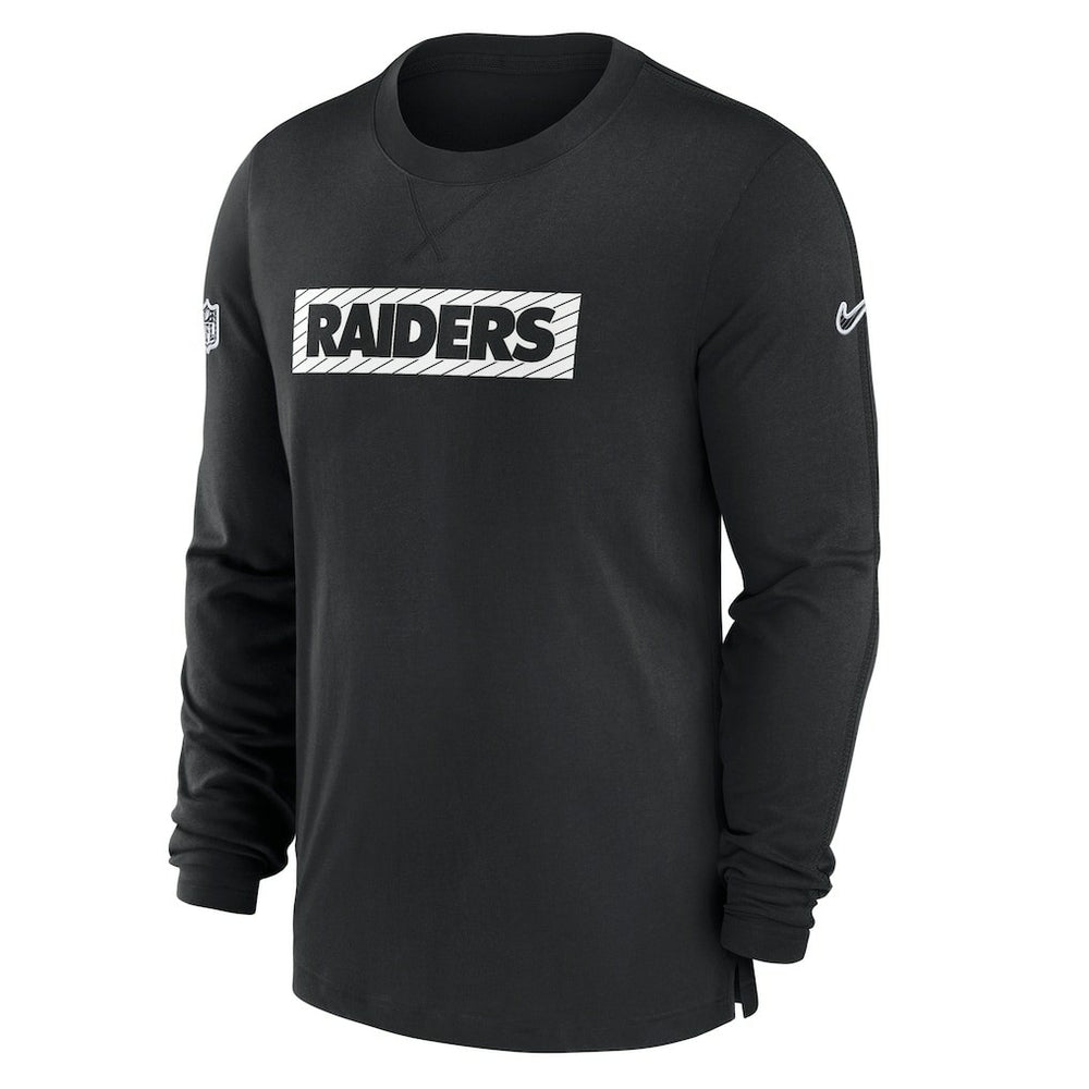 Nike Las Vegas Raiders Sideline Player Performance Long Sleeve T-Shirt Black