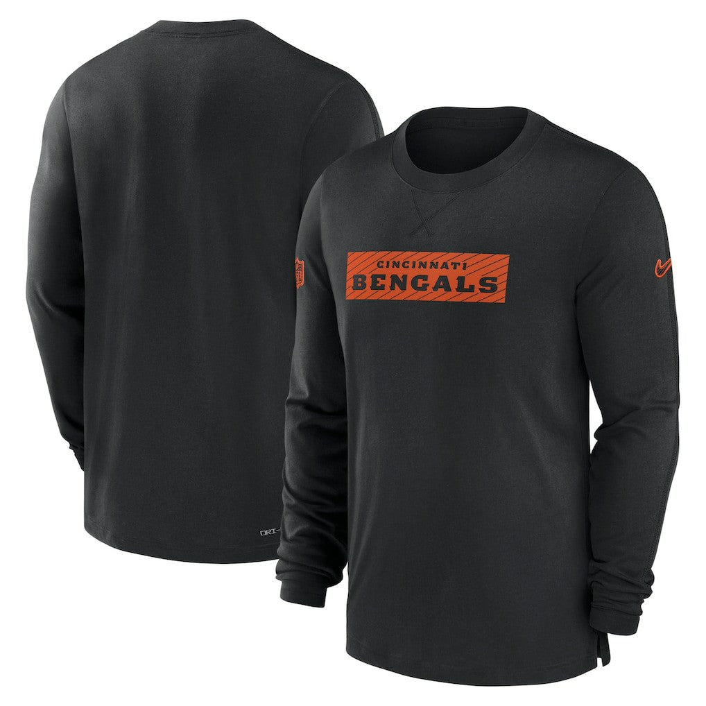 Nike Cincinnati Bengals Sideline Player Performance Long Sleeve T-Shirt Black