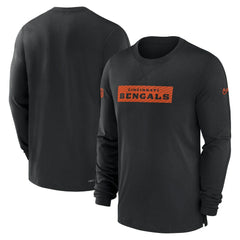 Nike Cincinnati Bengals Sideline Player Performance Long Sleeve T-Shirt Black