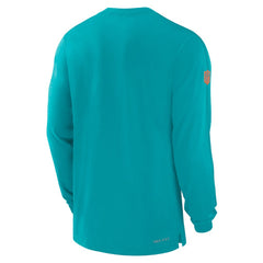 Nike Miami Dolphins Sideline Player Performance Long Sleeve T-Shirt Aqua