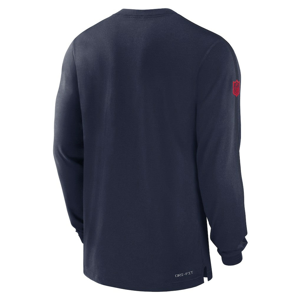 Nike New England Patriots Sideline Player Performance Long Sleeve T-Shirt Navy