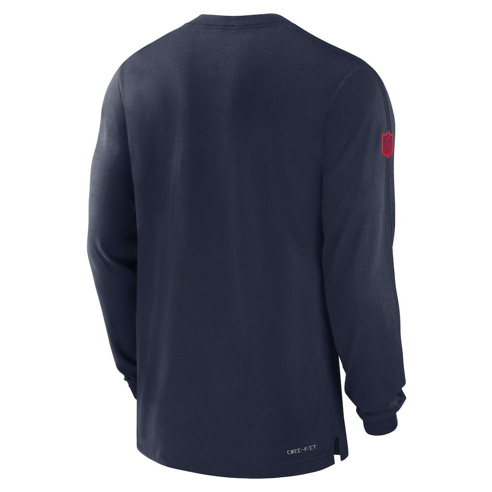 Nike New England Patriots Sideline Player Performance Long Sleeve T-Shirt Navy