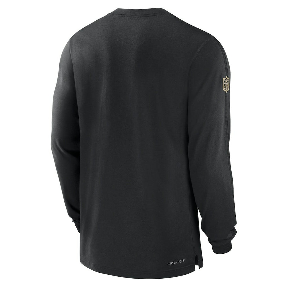 Nike New Orleans Saints Sideline Player Performance Long Sleeve T-Shirt Black