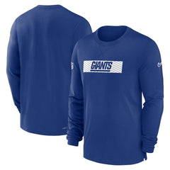 Nike New York Giants Sideline Player Performance Long Sleeve T-Shirt Royal