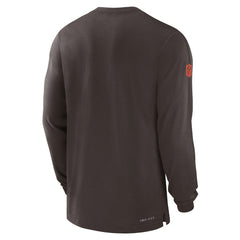 Nike Cleveland Browns Sideline Player Performance Long Sleeve T-Shirt Brown