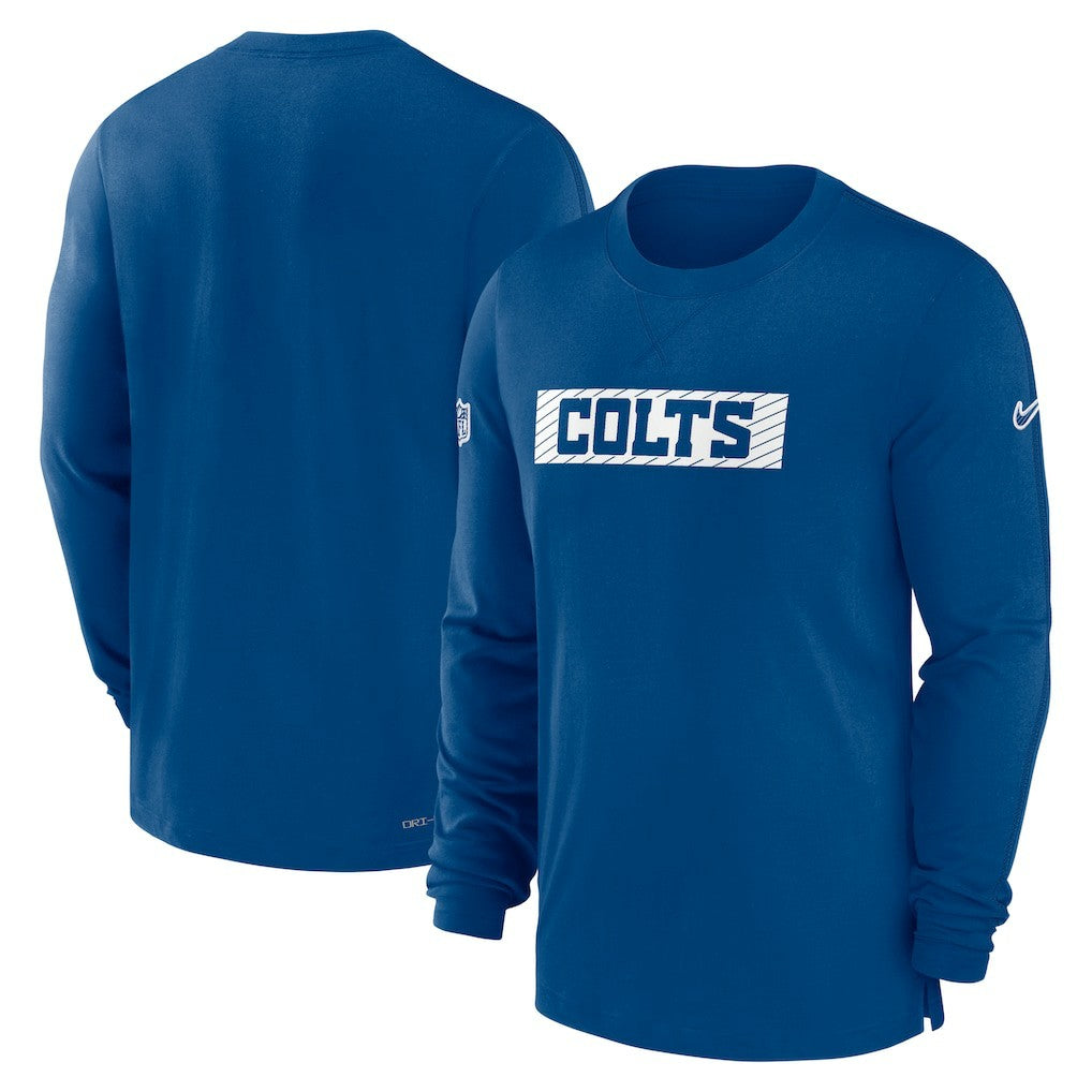 Nike Indianapolis Colts Sideline Player Performance Long Sleeve T-Shirt Royal