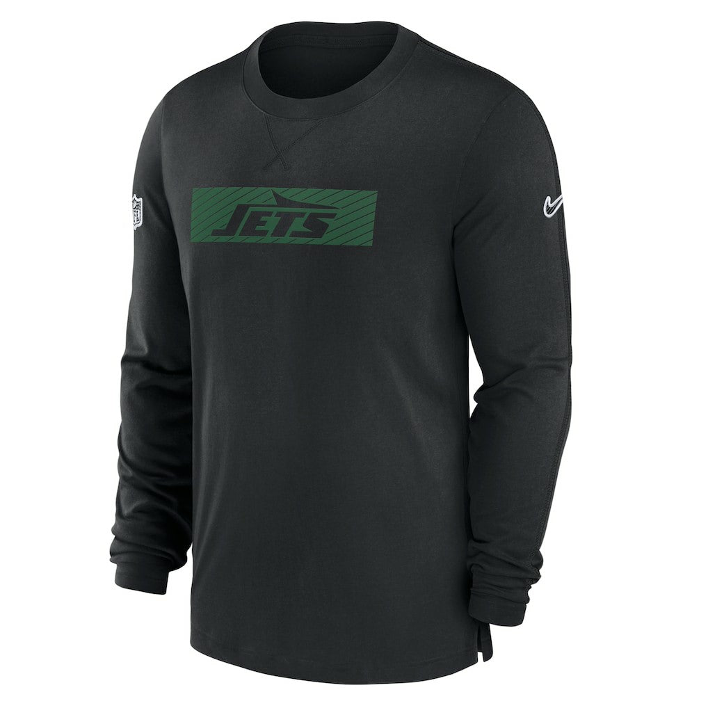 Nike New York Jets Sideline Player Performance Long Sleeve T-Shirt Black