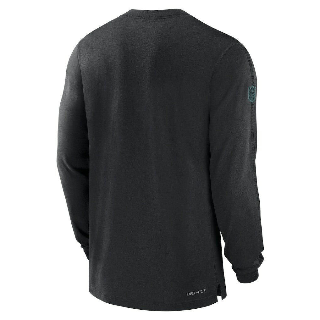 Nike Philadelphia Eagles Sideline Player Performance Long Sleeve T-Shirt Black