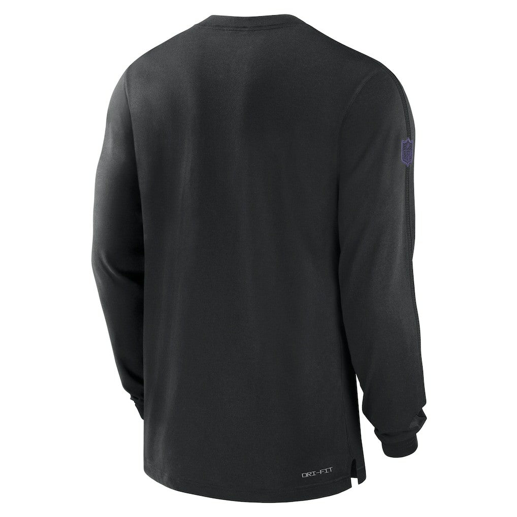 Nike Baltimore Ravens Sideline Player Performance Long Sleeve T-Shirt Black