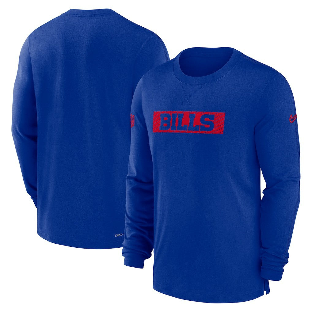 Nike Buffalo Bills Sideline Player Performance Long Sleeve T-Shirt Royal