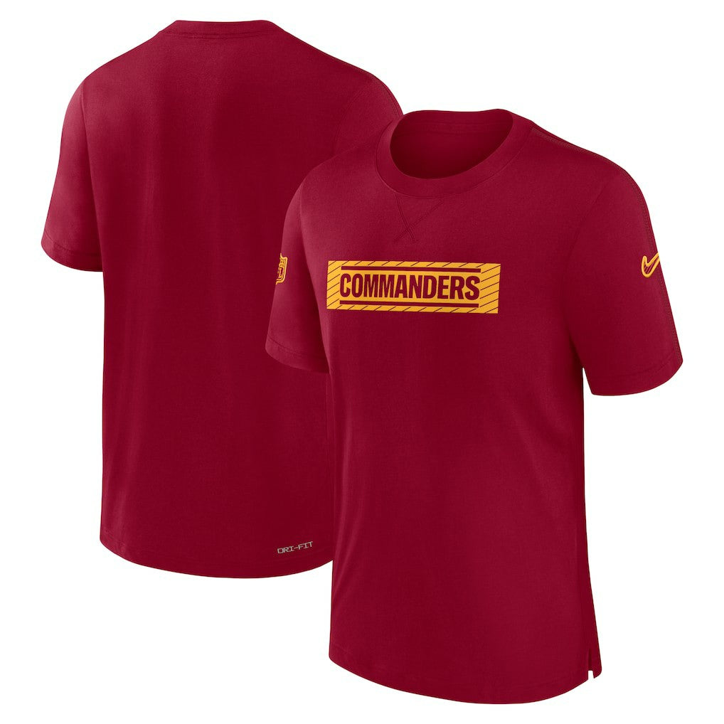 Nike Washington Commanders Sideline Player Performance T-Shirt Burgundy