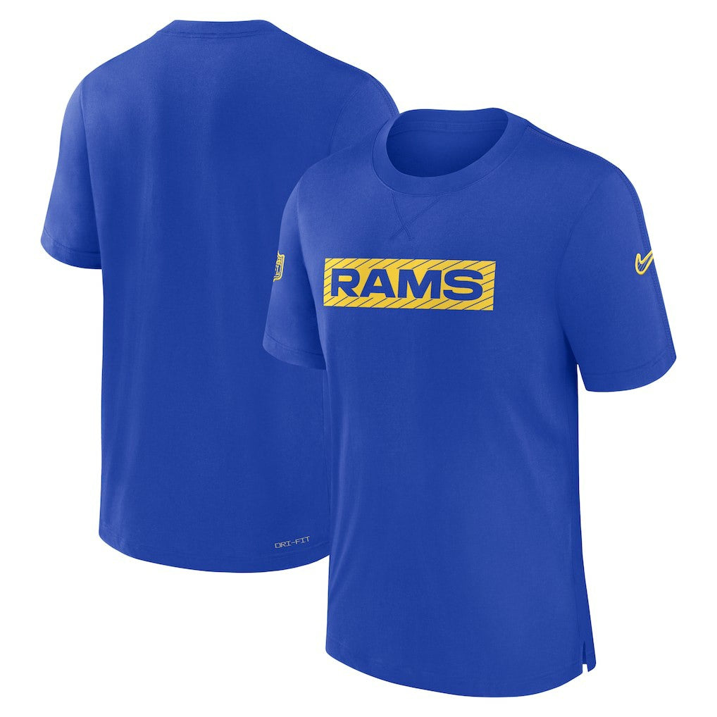 Nike Los Angeles Rams Sideline Player Performance T-Shirt Royal