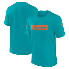 Nike Miami Dolphins Sideline Player Performance T-Shirt Aqua
