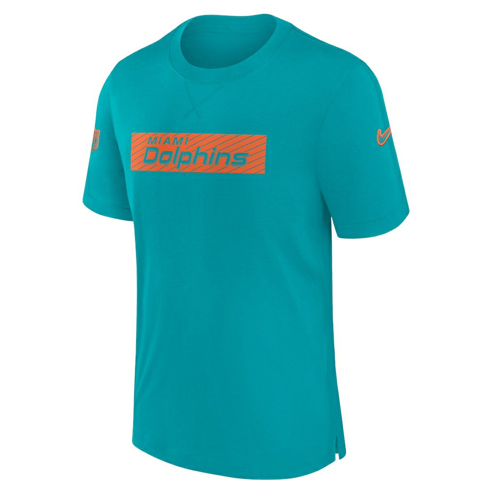 Nike Miami Dolphins Sideline Player Performance T-Shirt Aqua