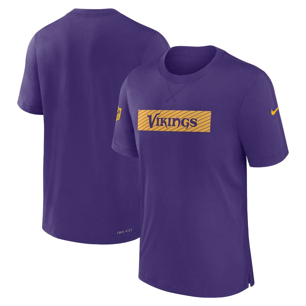 Nike Minnesota Vikings Sideline Player Performance T-Shirt Purple