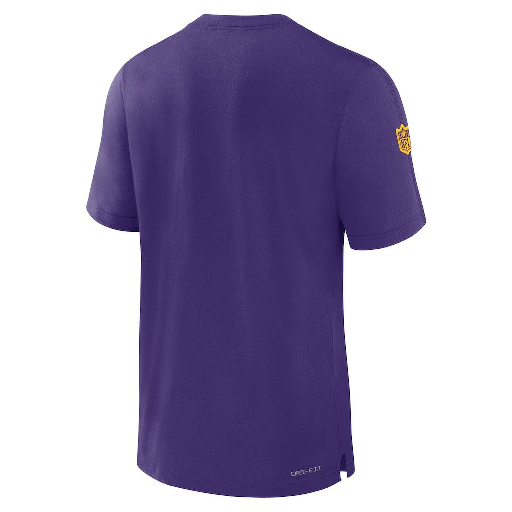 Nike Minnesota Vikings Sideline Player Performance T-Shirt Purple