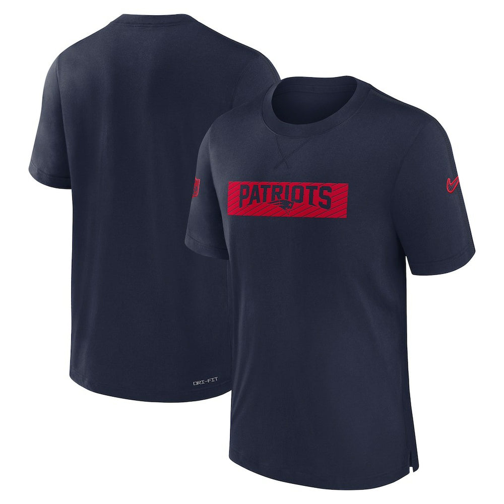 Nike New England Patriots Sideline Player Performance T-Shirt Navy