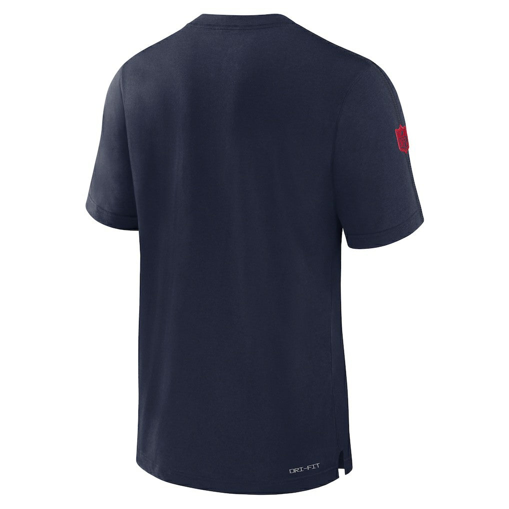 Nike New England Patriots Sideline Player Performance T-Shirt Navy