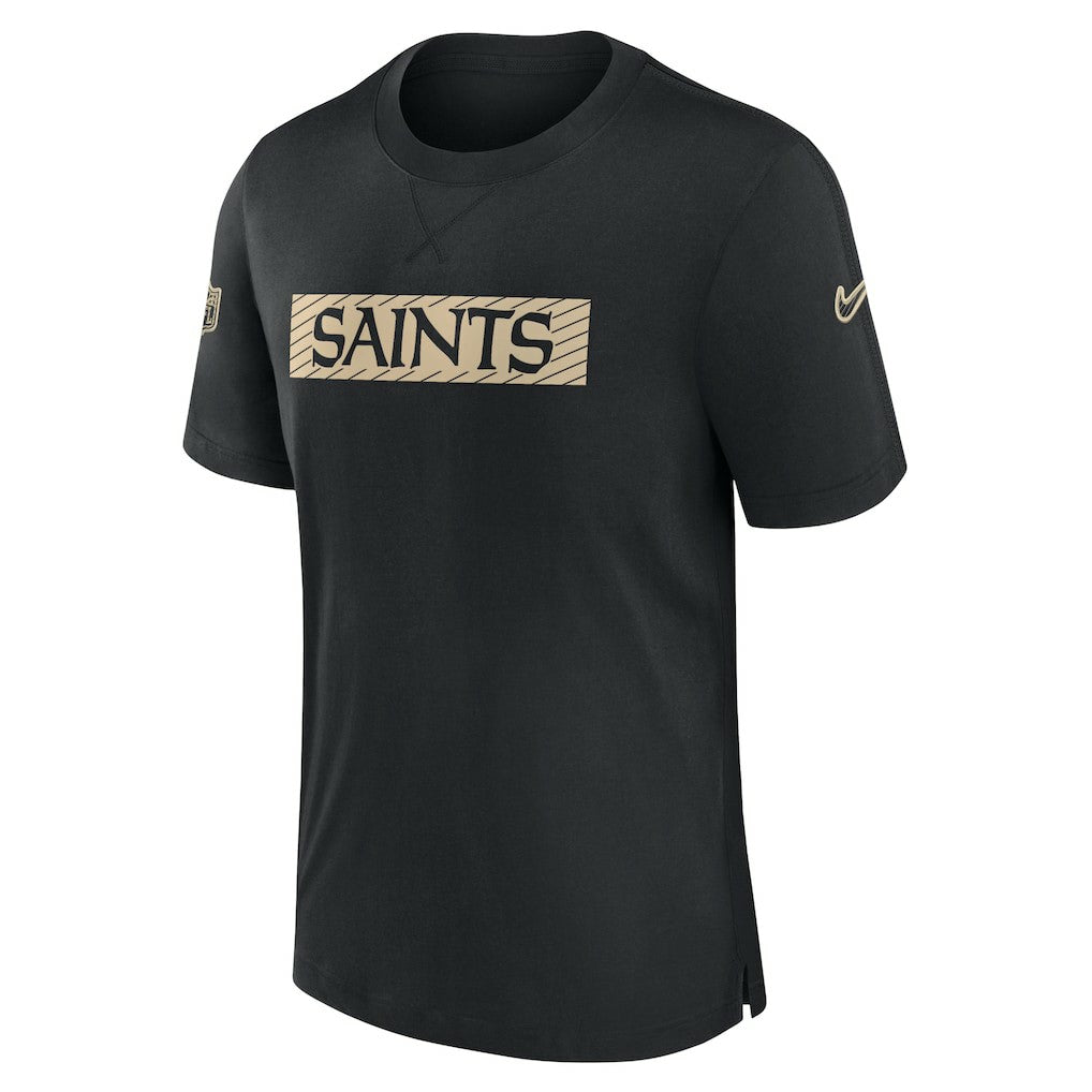 Nike New Orleans Saints Sideline Player Performance T-Shirt Black