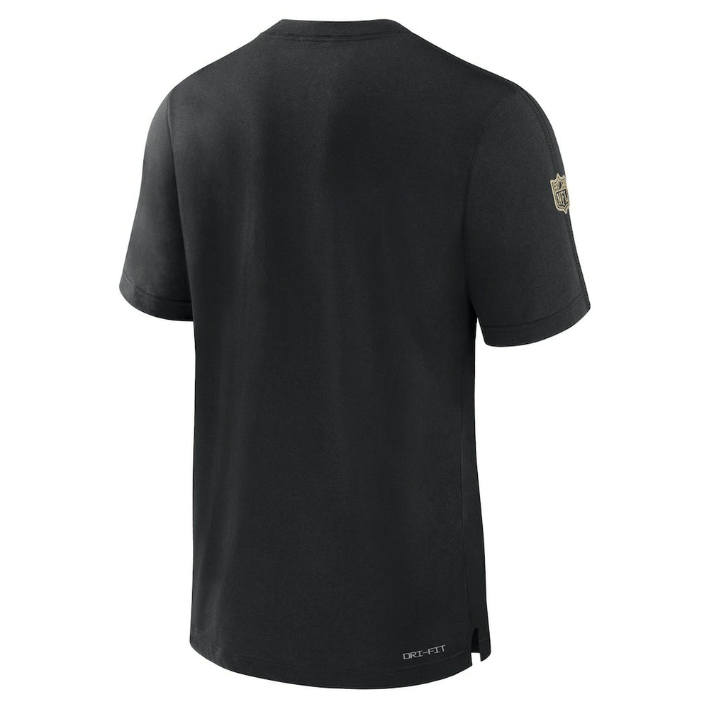 Nike New Orleans Saints Sideline Player Performance T-Shirt Black