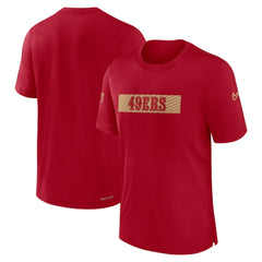 Nike San Francisco 49ers Sideline Player Performance T-Shirt Scarlet