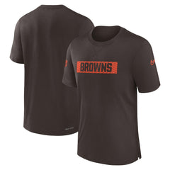 Nike Cleveland Browns Sideline Player Performance T-Shirt Brown