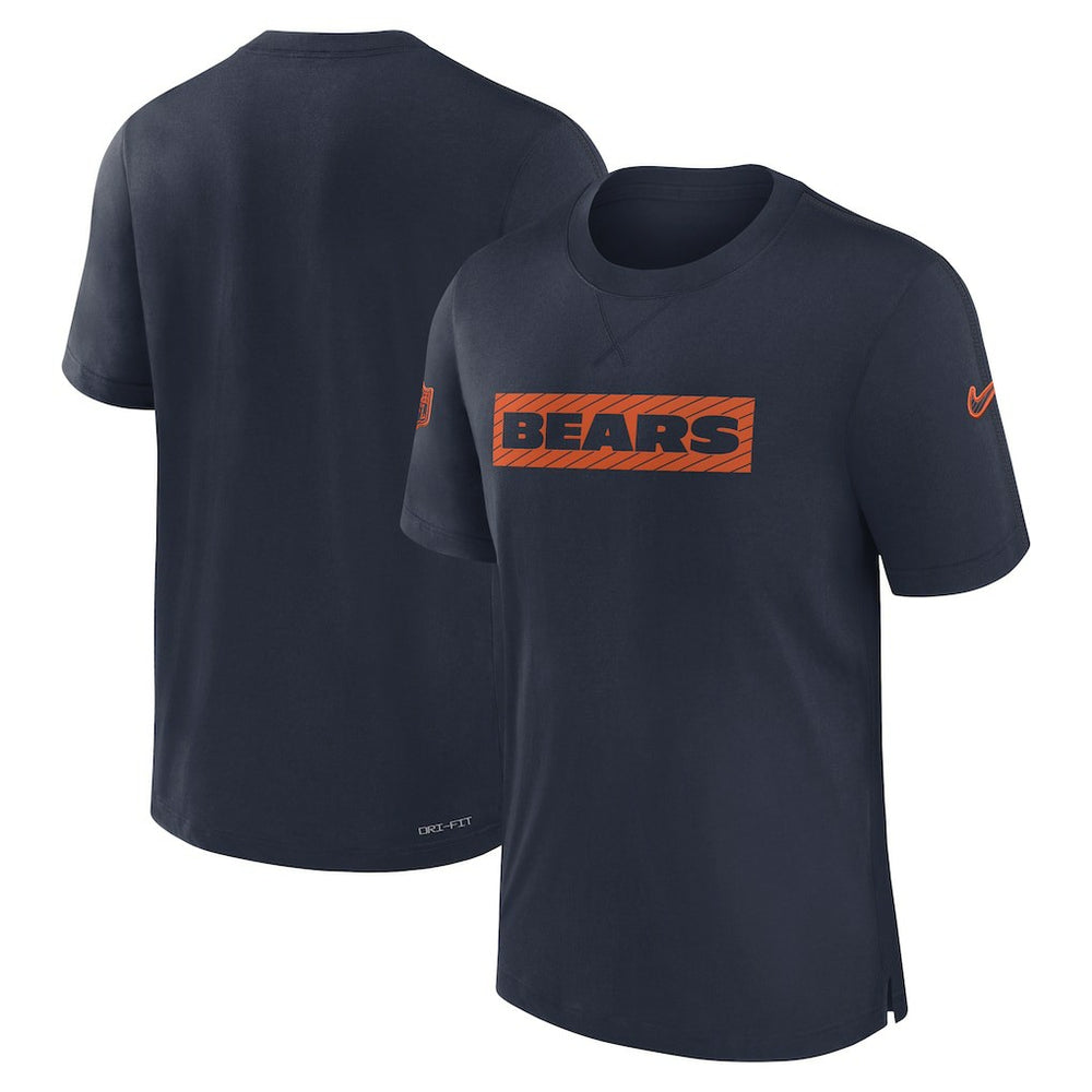 Nike Chicago Bears Sideline Player Performance T-Shirt Navy