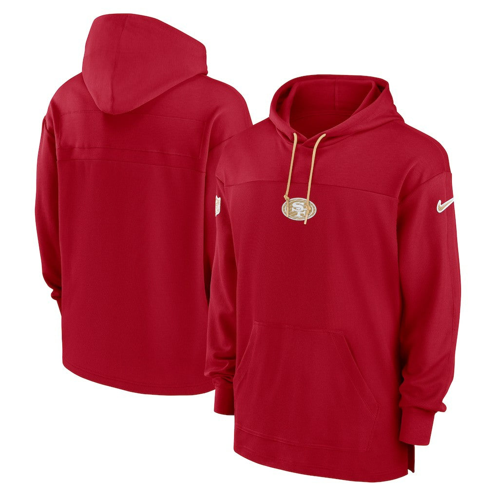 Nike San Francisco 49ers Sideline Jersey Performance Pullover Hoodie Scarlet